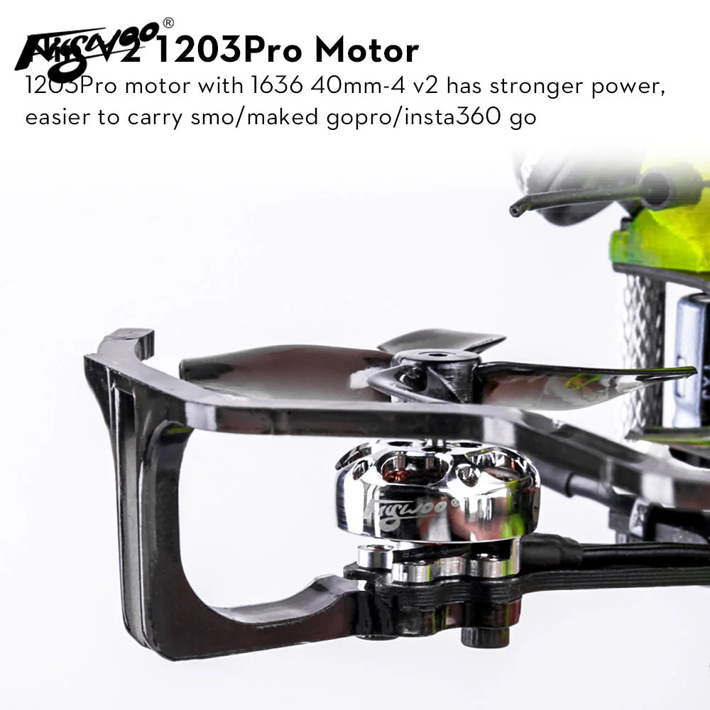 120 Pro motor with 1636 4Omm-4 v2 has stronger power, easier to