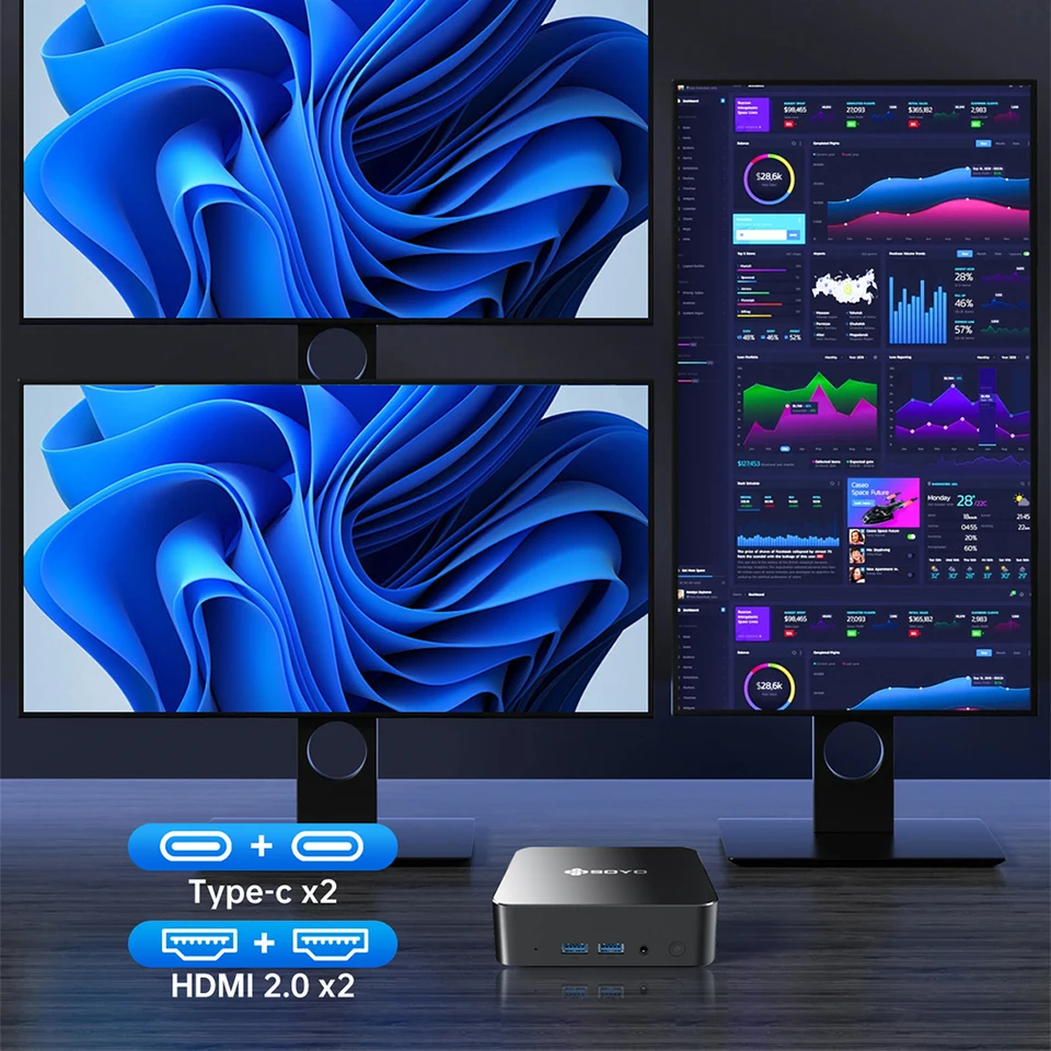 SOYO M4 PRO Mini PC Intel N150 Mini PC Computer PC Win11 Pro