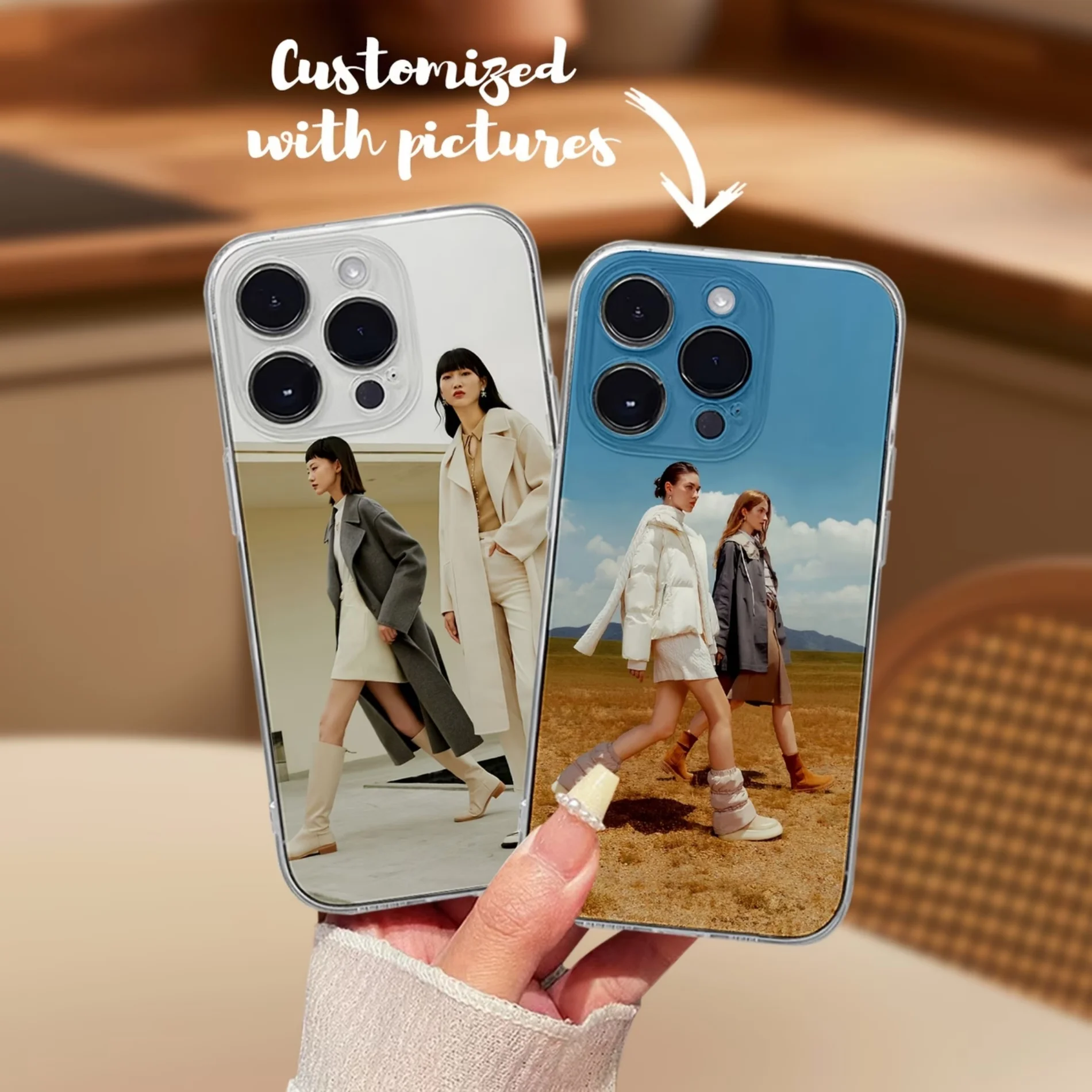 Fashion Street Style Clear Phone Case Cover