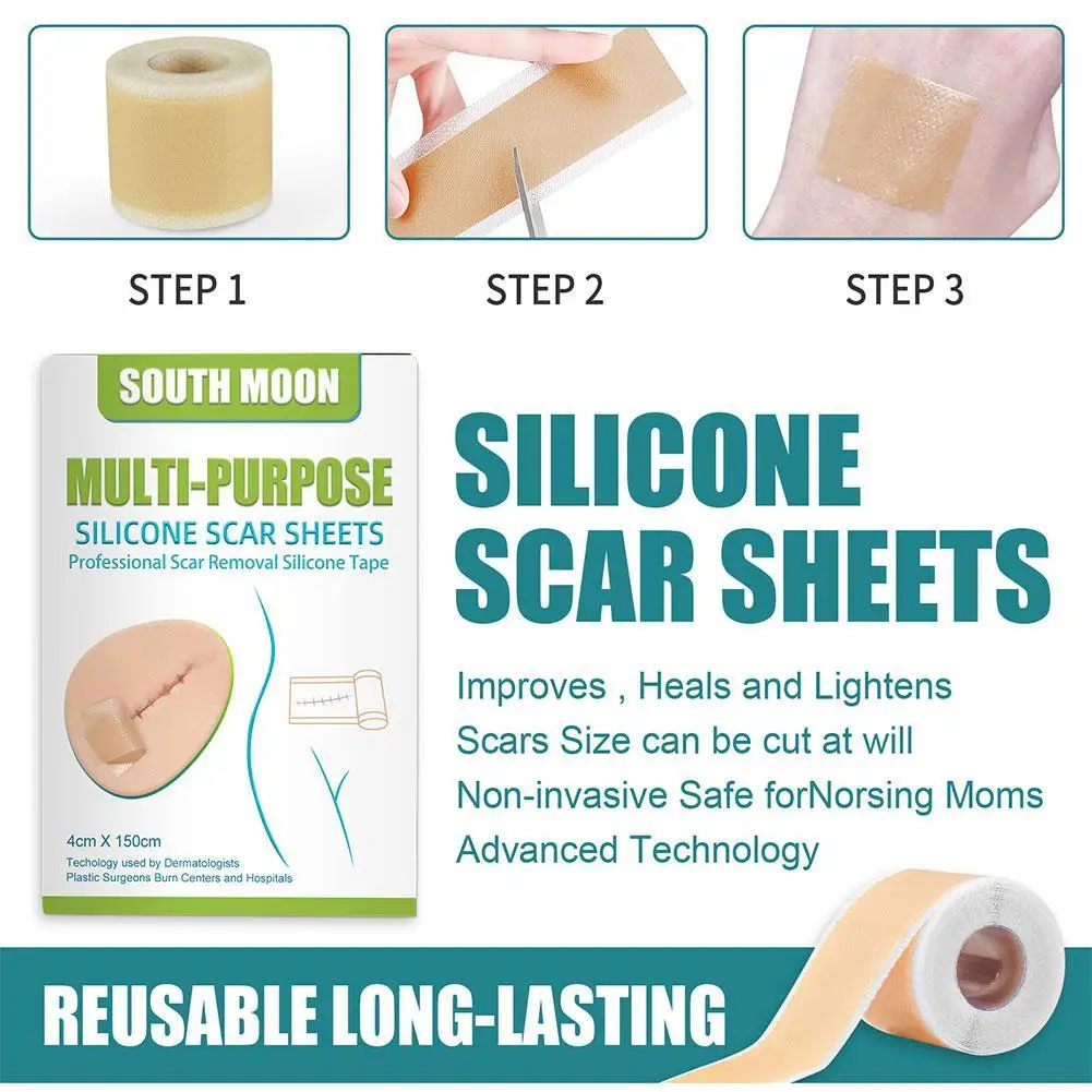 Silicone Surgical Scar Removal Patch Remove Trauma Burn Sheet Skin Repair Scar Removal Therapy Patch For Acne Treatment
