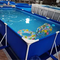 Piscine hors sol INTEX pour le plaisir en famille dans la cour, piscine à structure en acier durable pour enfants et adultes, installation facile, résistante aux perforations, piscine de jardin pour jeux aquatiques estivaux, plusieurs tailles 5