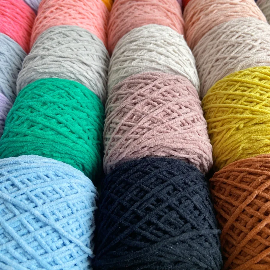 Mini Fine Ice Stripe Yarn Chenille Velvet Matte Small Careful Doll Special Line Pingti Mini Weave 50g knitting yarn knitting wool yarn crochet yarn chenille yarn