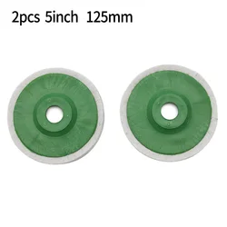 2pcs 125mm 5 Inch Wool Felt Polishing Wheel Polishing Tools Grinding Tools Power Tool Accessories For Angle Grinders