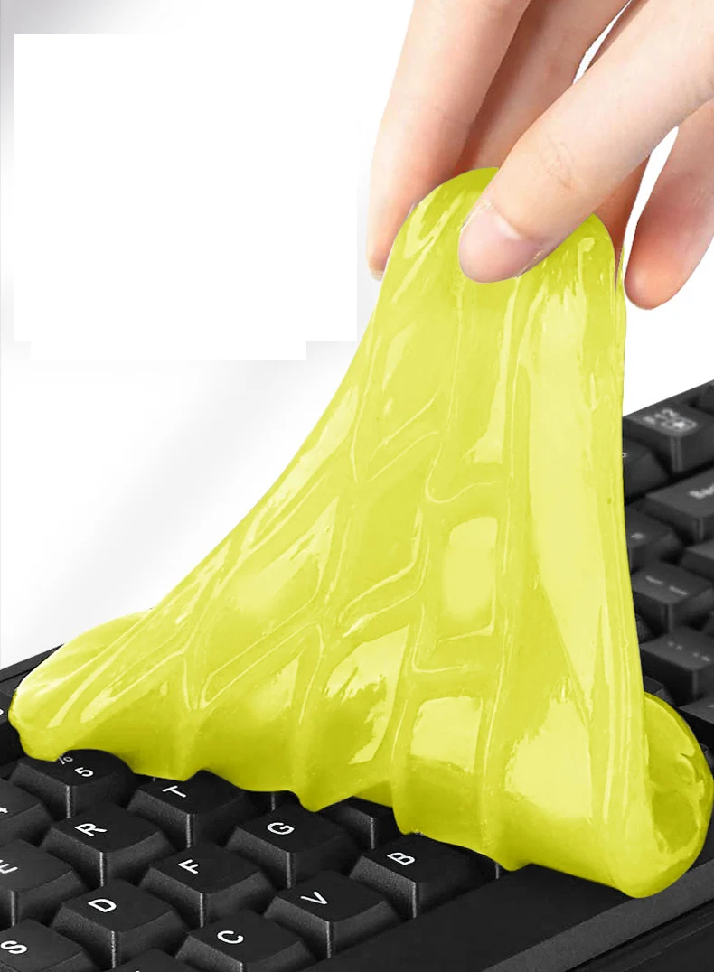 Clean Glue Gum Silica Gel Car Keyboard Dust Dirt Cleaner Cute Green Slime  Practical Durable High Quality Magic Soft Sticky - AliExpress