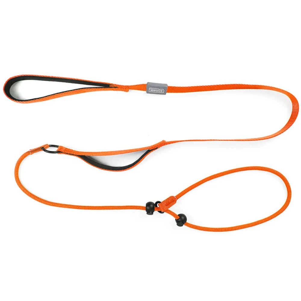 Dog Leash Dog Collar Nylon Slip Lead Dog Slip Leash and Collar Dog Training Leash With Double Handle Heavy Duty Lead No Pull Puppy Walking