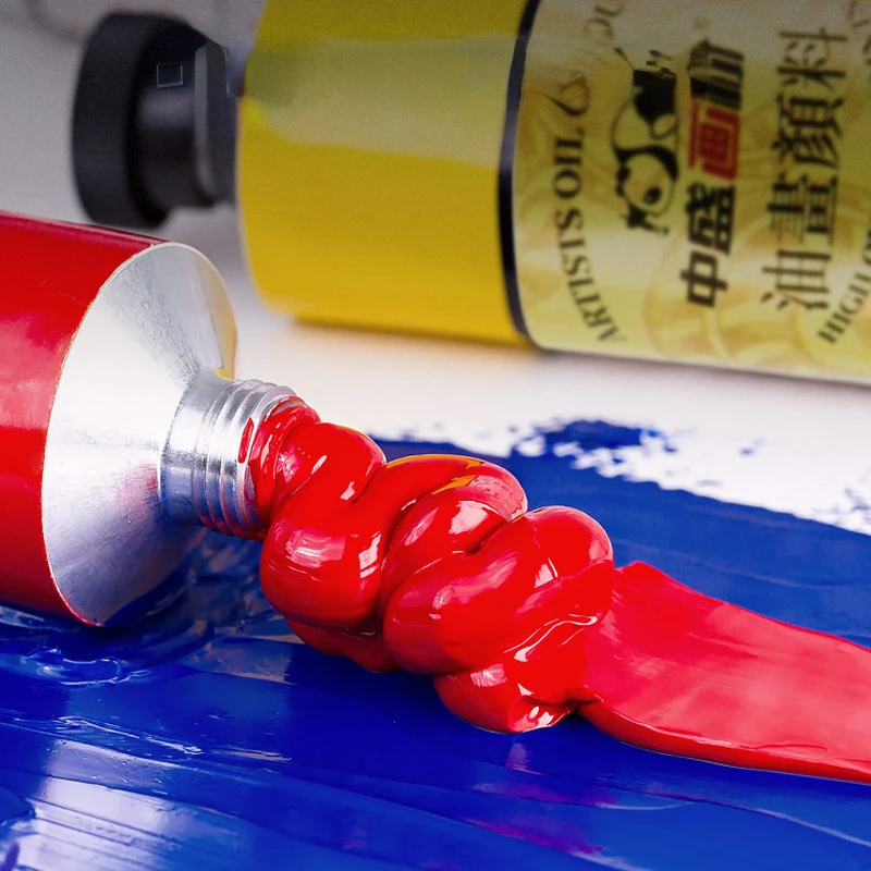 Oil paint formaldehyde-free professional 24 colors single tubular independent packaging 50ML Environmental Art Supplies