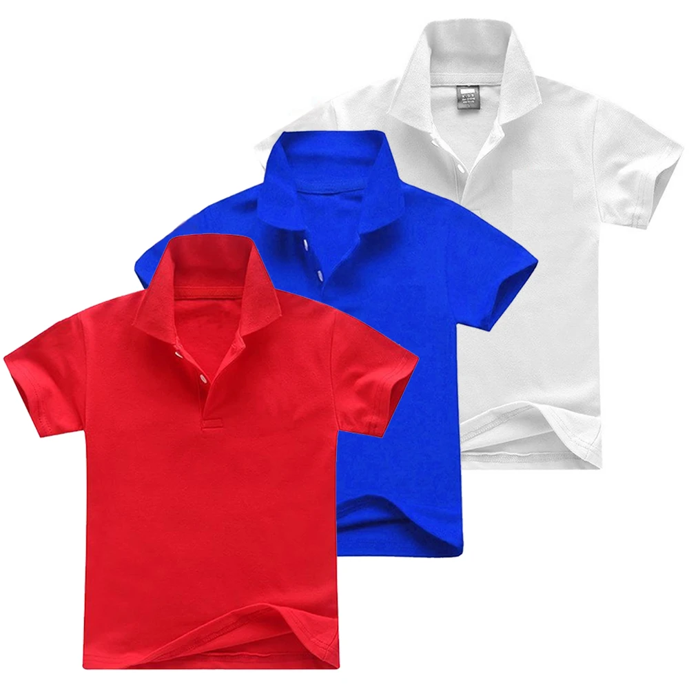 

Baby Boys Polo Shirts Kids Short Sleeved T-shirt Solid Color Blouses 2024 Summer 2 To 8 Yrs Children's New Clothing Casual