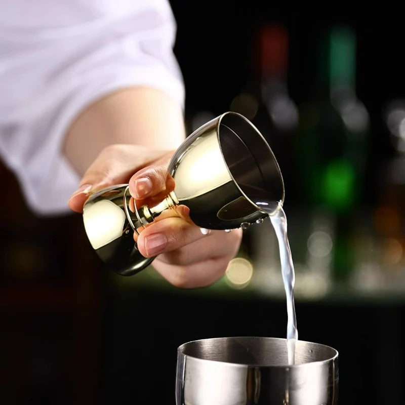 Measuring Jigger,Stainless Steel Measuring Cups 30/60ml Measuring Cup Cocktail Jigger