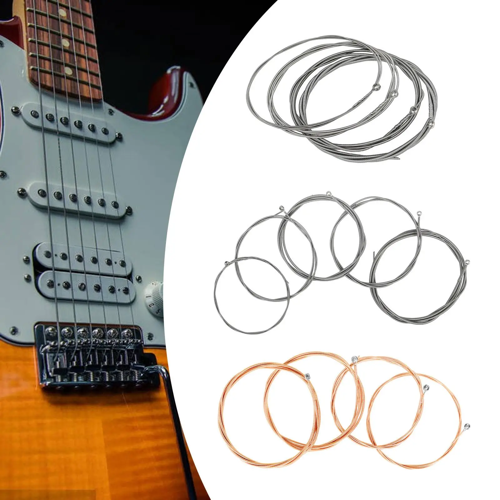 Bass Strings Acoustic Bass Strings for Electric Guitar Folk Guitar Beginners