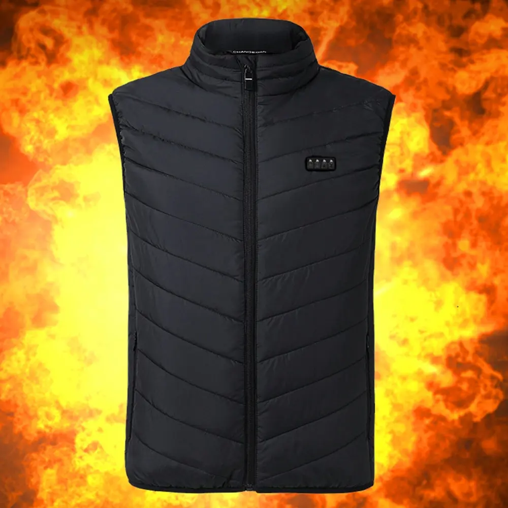 21 Areas Winter USB Heated Vest Adjustable Temperature Self-heating Vest Washable Sleeveless Heating Jacket