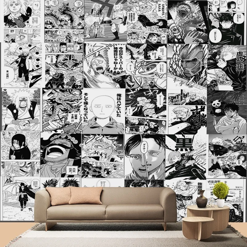 Japanese Popular Anime 21x30cm 20/30/40pcs Manga Wall Stickers Anime