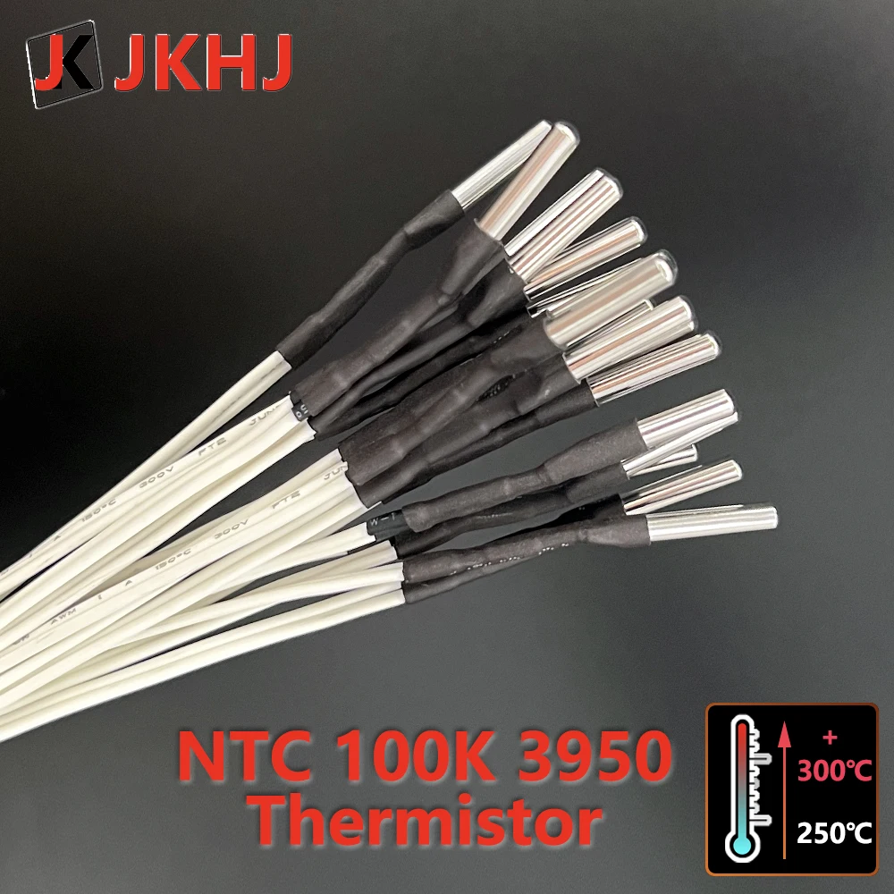 3d Printer Parts HT-NTC B3950 100K Thermistor Temperature Sensor for High Temperature Resistor 3*20MM Hotend Accessories