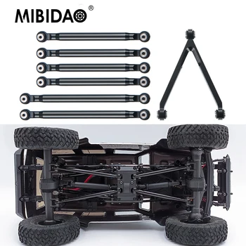 MIBIDAO 알루미늄 합금 링크 로드 연결 세트, 축 SCX24 쉐보레 C10 지프 랭글러 브롱코 1/24 RC 크롤러 자동차 모델 부품