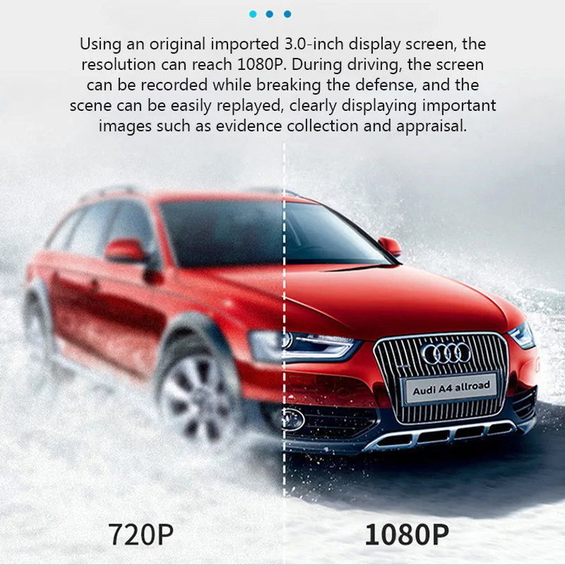 HD Car Dash Cam with Night Vision and Parking Monitor
