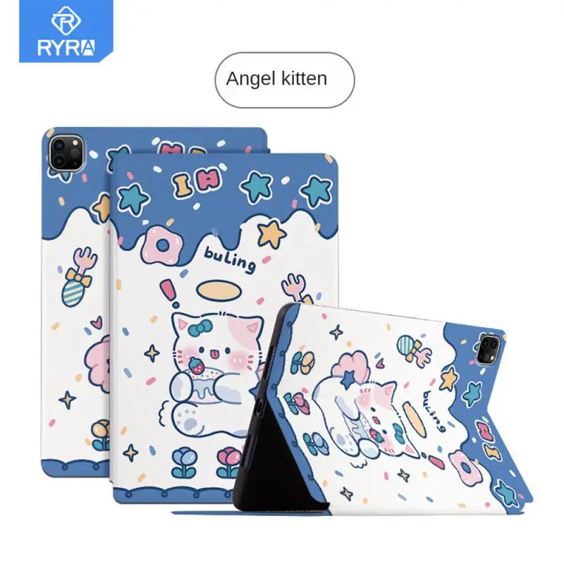 

RYRA For IPad 2022 Pro Smart Screen Case For IPad 2022 Pro 11 Inches Flip Smart Tablet Computer Cartoon Animals Protective Cover
