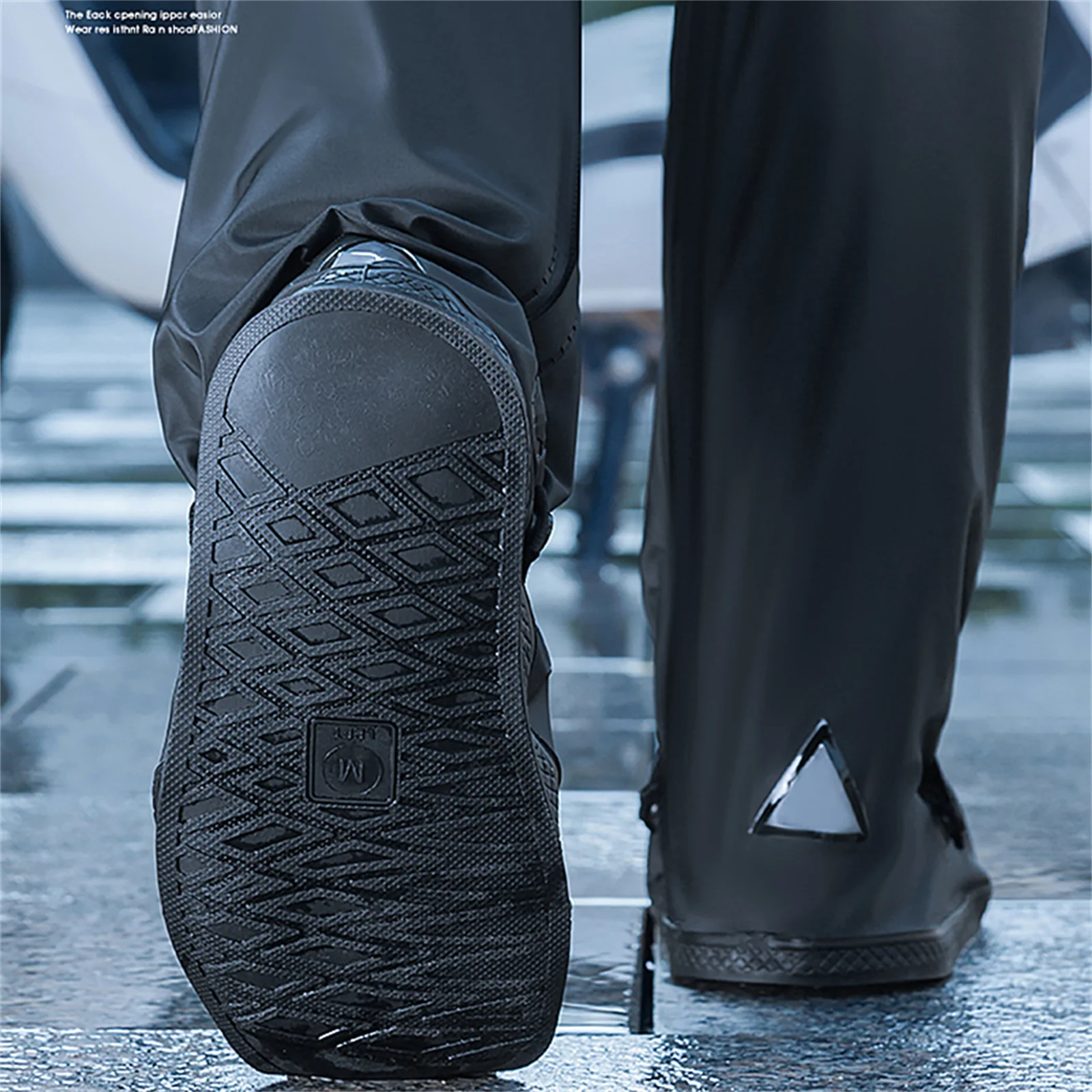 Rain Boots: Waterproof Anti-Slip Men's and Women's Thick Wear-Resistant High-Top