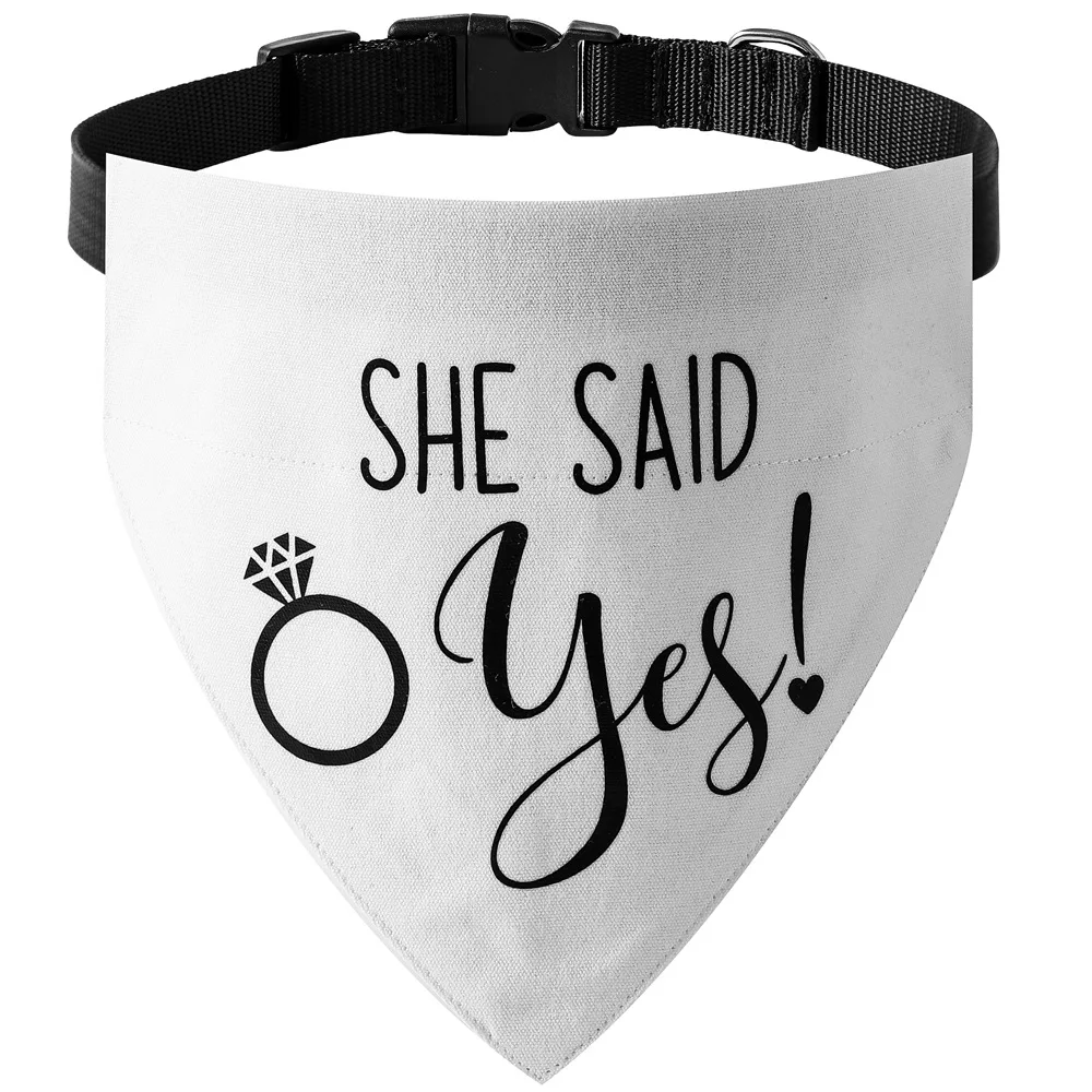 Sucado Hunde- und Katzen-Hochzeitskostüm-Halsband, Geeignet für Partys, Verstellbares Hunde-Bandana mit Schnellverschluss und D-Ring – Detail 18