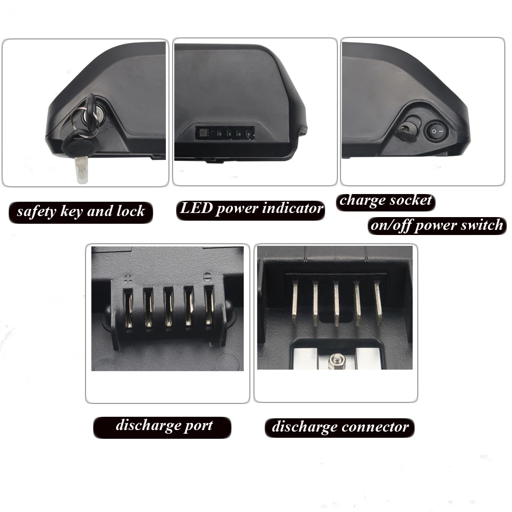 Electric Bike Bicycle Battery 46.8V 10Ah 48V 10.4Ah Lithium-ion