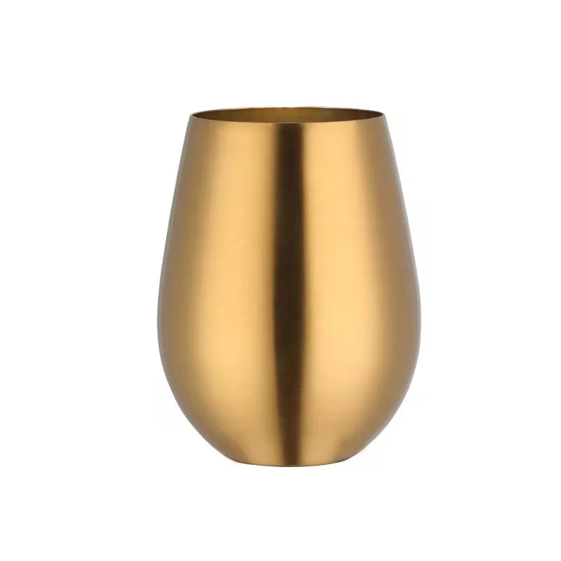500 ml Edelstahl Bier Wein Tasse Rose Gold Bier Tumbler Cocktail Saft Milch Tasse Metall Trinken Becher für Bar im freien Drink