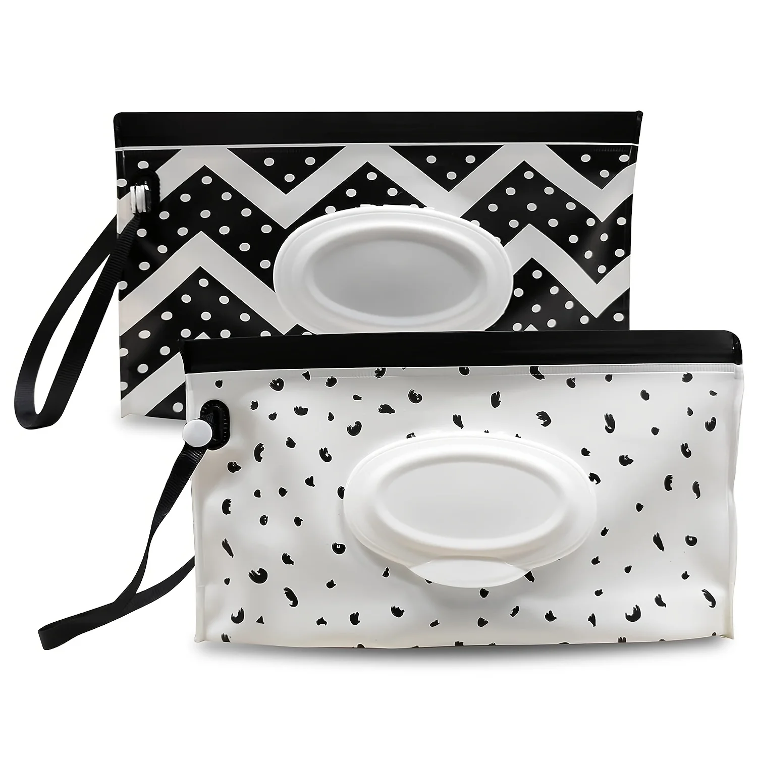 Wet Wipe Case Baby Wipe Case Wet Wipes Case 2 Pack Portable Refillable Baby Wipe Dispenser-Reusable Travel Wet Wipe Pouch for Easy Diaper Changes On-the-Go!