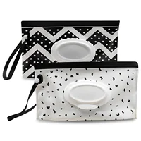 2 Pack Portable Refillable Baby Wipe Dispenser - Reusable Travel Wet Wipe Pouch for Easy Diaper Changes On-the-Go! 1