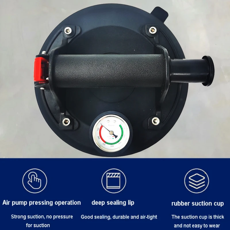 Vacuum Suction Cup 250 Kg Carrying Capacity 8 Inch Vacuum Suction Cup Heavy Duty Lifter for Granite Tile Glass Manual Lifting