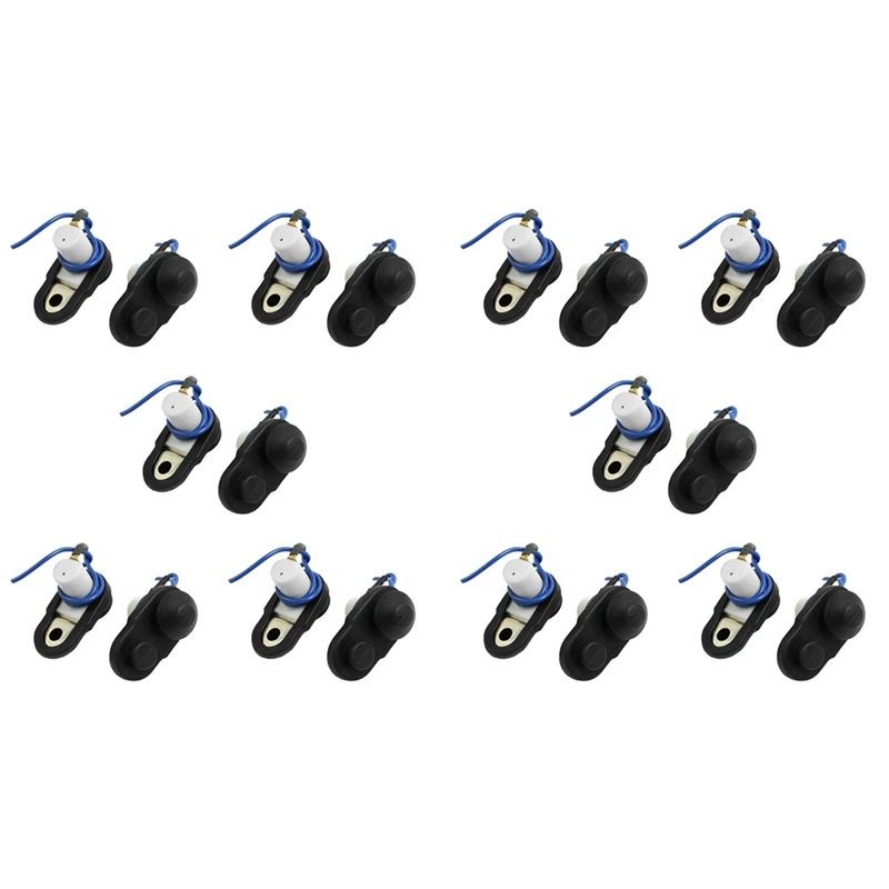 

20 Pcs Car Vehicle Interior Door Courtesy Light Switch Button Black