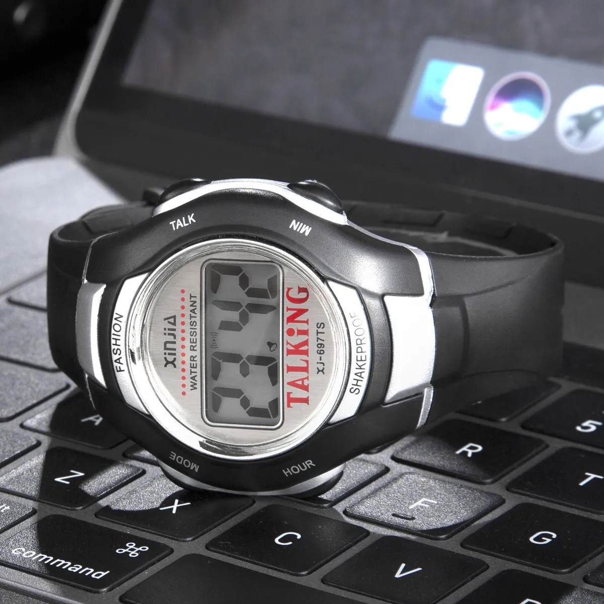 Arabic Talking Wristwatch for the Blind and Elderly Electronic Sports Speak Watches digital watch digital wristwatch