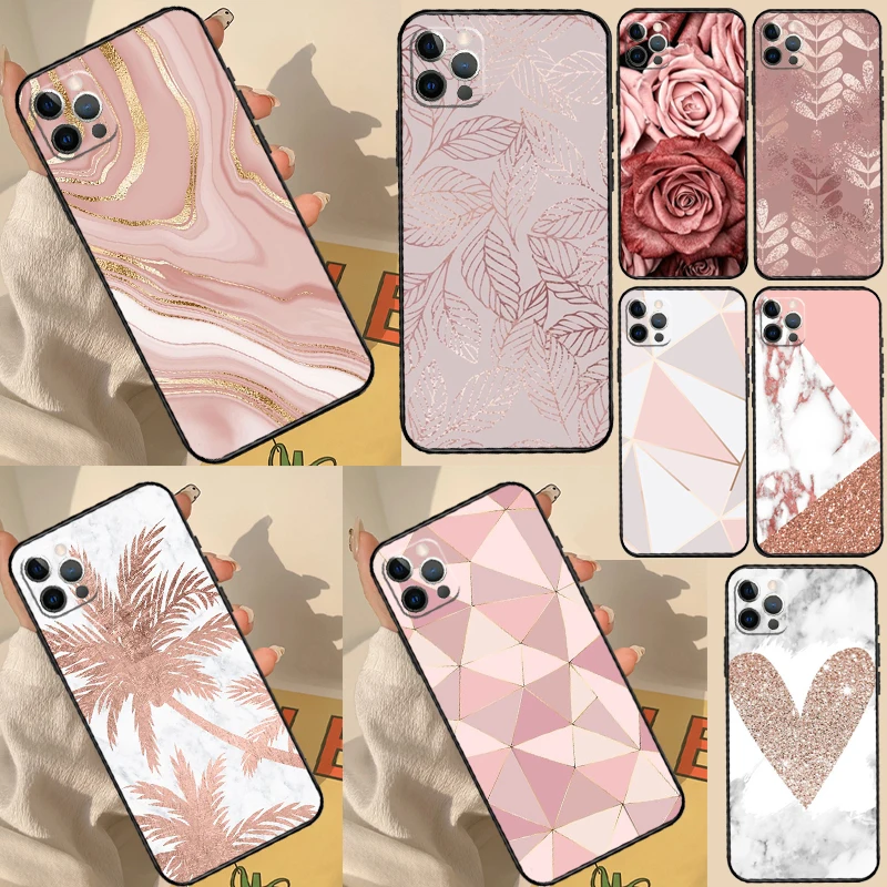 Elegant Rose Gold Style Protective Phone Case