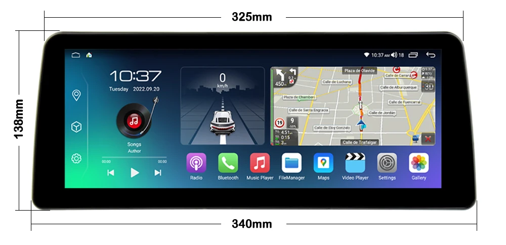 WITSON 12.3 ''geniş ekran Android 12 araba Video oynatıcı radyo