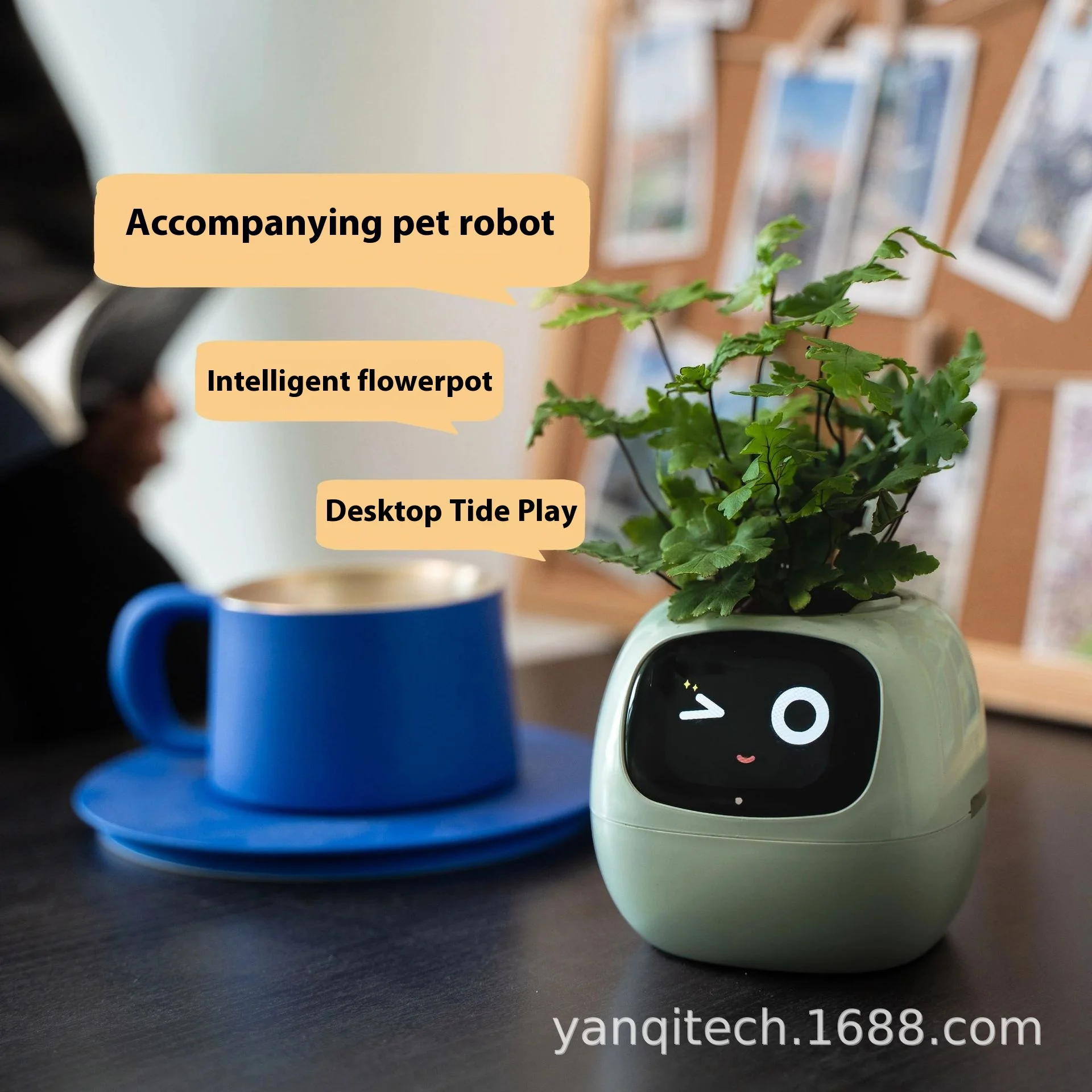 IVY Intelligent Flowerpot Plant Maintenance Customization Smart Robot Rich Expression Perceptual System Interaction Companion