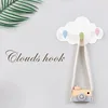 Creative Cute Star Moon Cloud Shape Nail-free Wall Clothes Hooks Kids Room Decorative Key Hanging Hanger Kitchen Storage Hook 4