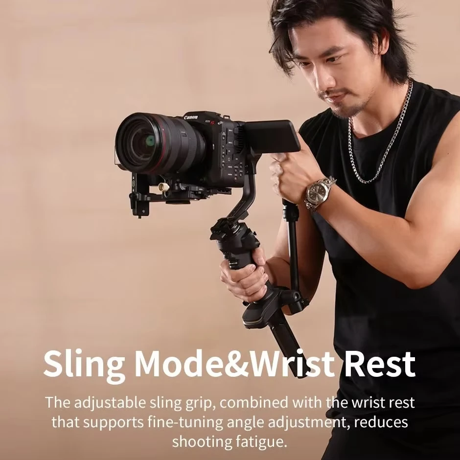 지윤 크레인 4 카메라 스태빌라이저 3축 핸드헬드 짐벌 필 라이트 DSLR 카메라 인물 촬영 (, 니콘, 캐논 호환)