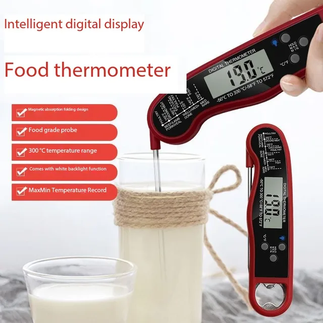 Vízálló Hústételi Hőmérő Bbq Konyhai Főzési Szerszámok Szonda Víztejolaj Folyékony Sütő Digitális Hőmérsékleti Érzékelő - Image 3