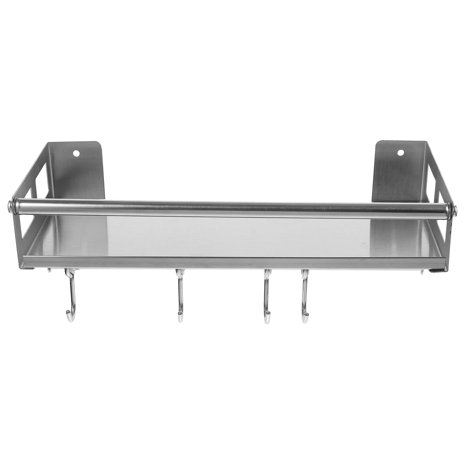 

Kitchen Mount Pot Hanging Seasoning Stand Versatile Holder Shelf with Hooks Storage Kitchenware