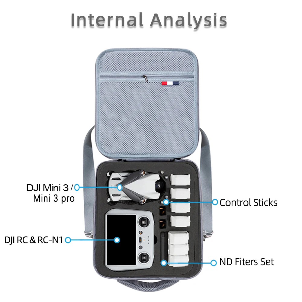 For DJI Mini 3 Pro/Mini 3 Storage Bag Safety Shoulder Bag for Fly More Combo RC/RC N1 Handbag DJI Mini Drone Acessories Drone Accessories Drone Storage Bag