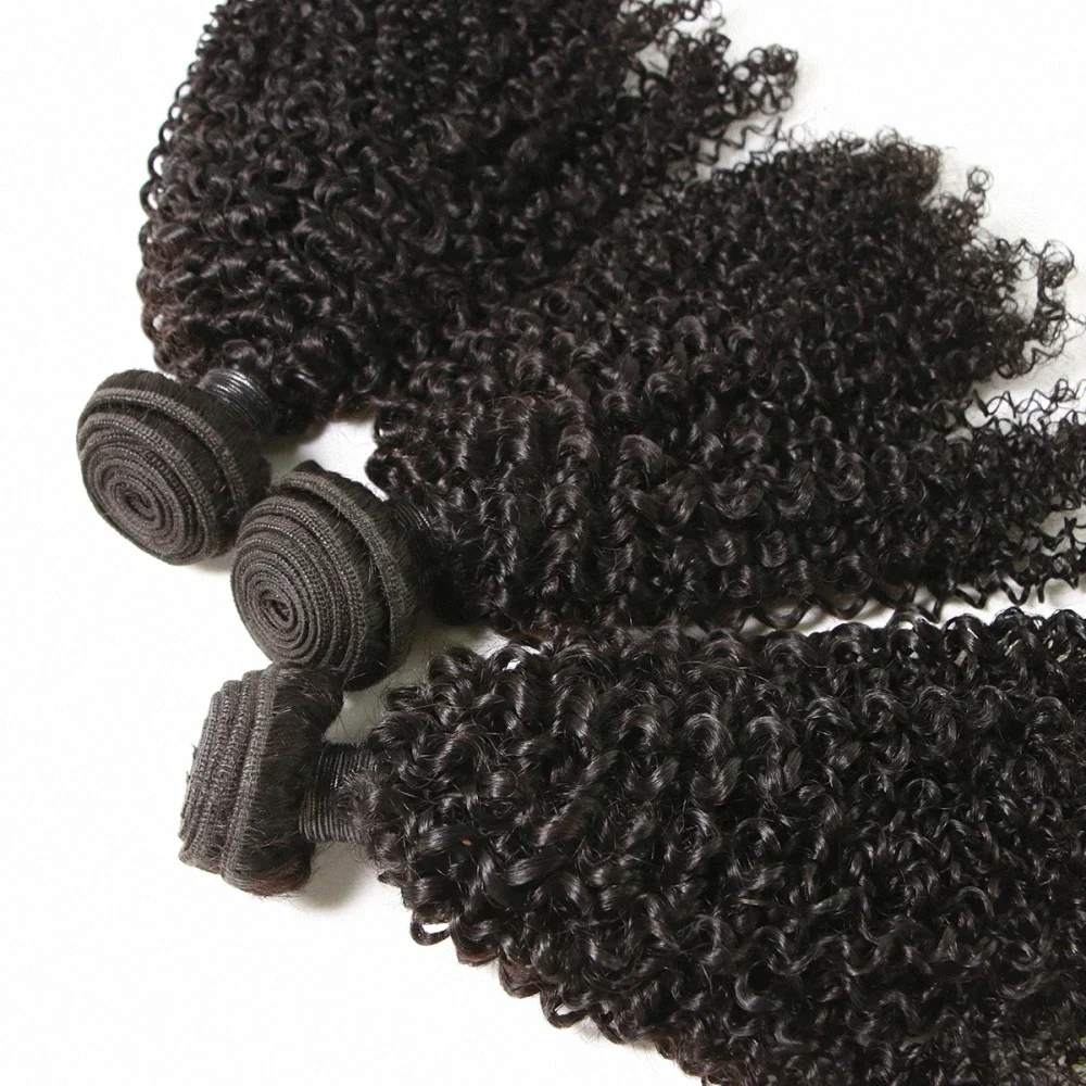 Deep Wave Brazilian Hair Weave Bundles 3 PCS Natural Color Human Hair Bundles Baby Deep Weaving Remy Bundle Extension