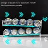 Refrigerator Can Drink Holder Rolling Can Dispenser Pop Soda Beer Storage Bins Stackable 2Tier Beverage Can Organizer for Fridge 3