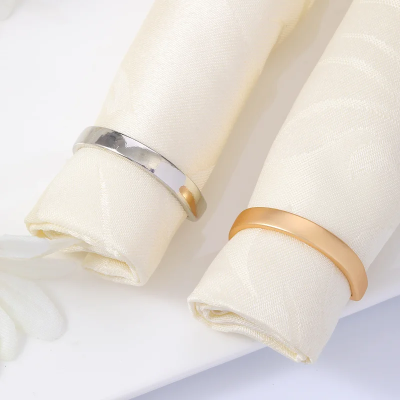 2/4/8PCS D-Shaped Napkin Rings Metal Table Napkin Holder Birthday Party Table Decor Wedding Favors Christmas Dinner Rings christmas napkin holder,napkin ring