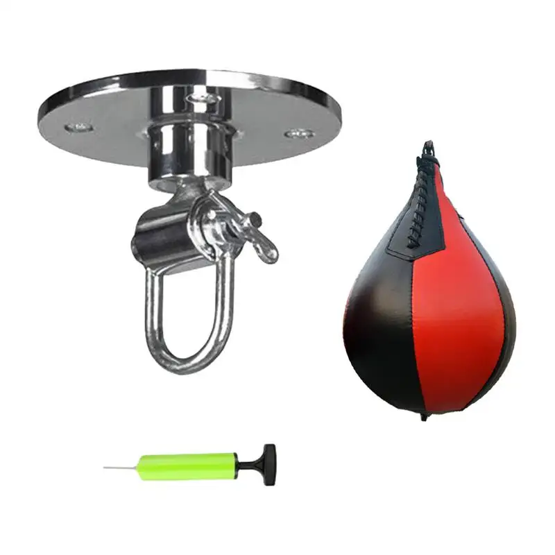 Boxing Speed Ball Punching Bag With Hanging Swivel Bracket Pear-shaped Ball Hanging Boxing Fitness Accssories