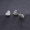 Top Quality Unisex Heart 100% 925 Silver Earrings Fashion Classic Moissanite Earring For Women Jewelry 4