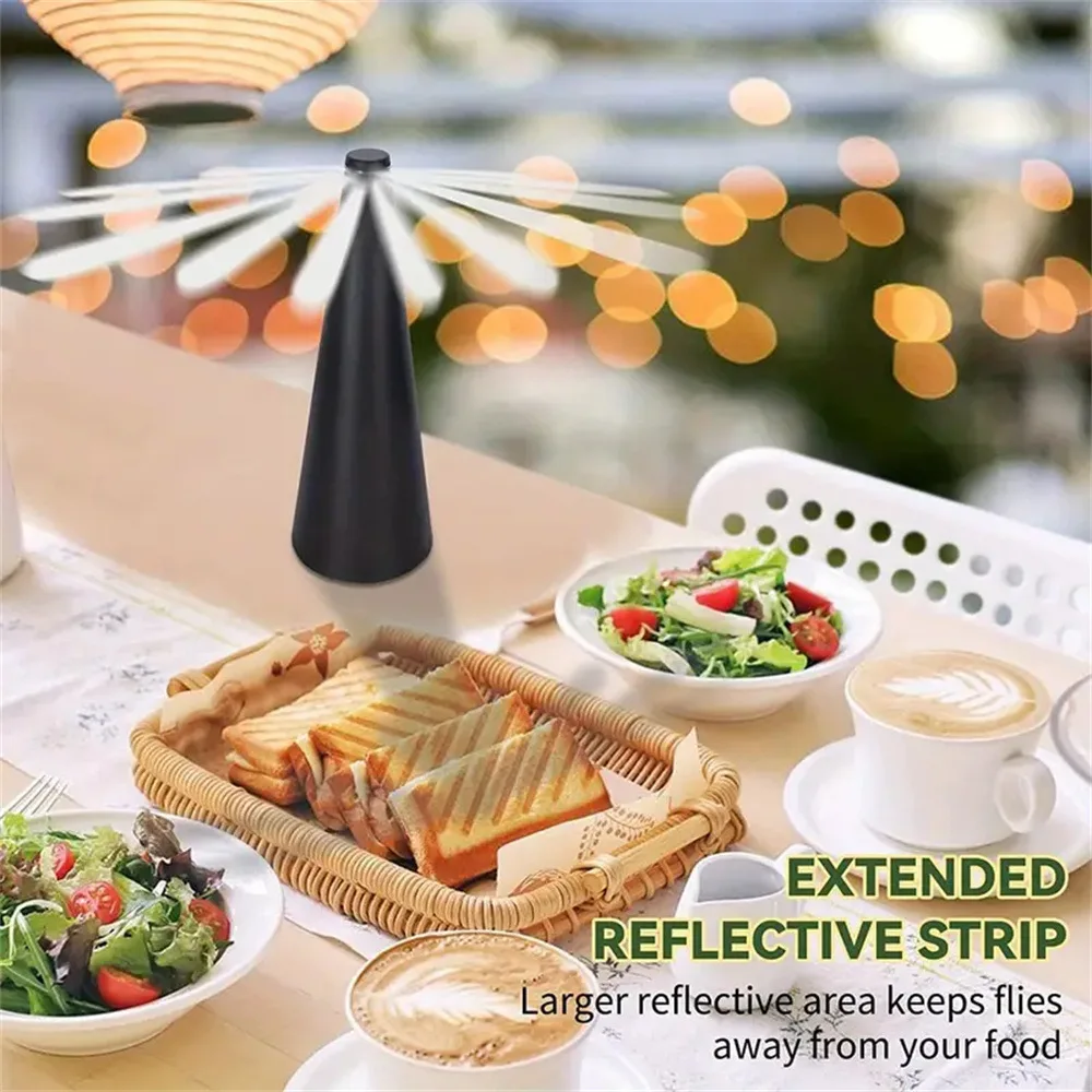 USB And Battery Powered Portable Fly Repellent Fan 360 Rotating Pest Control For Camping Picnics Outdoor Parties fly repellent fan
