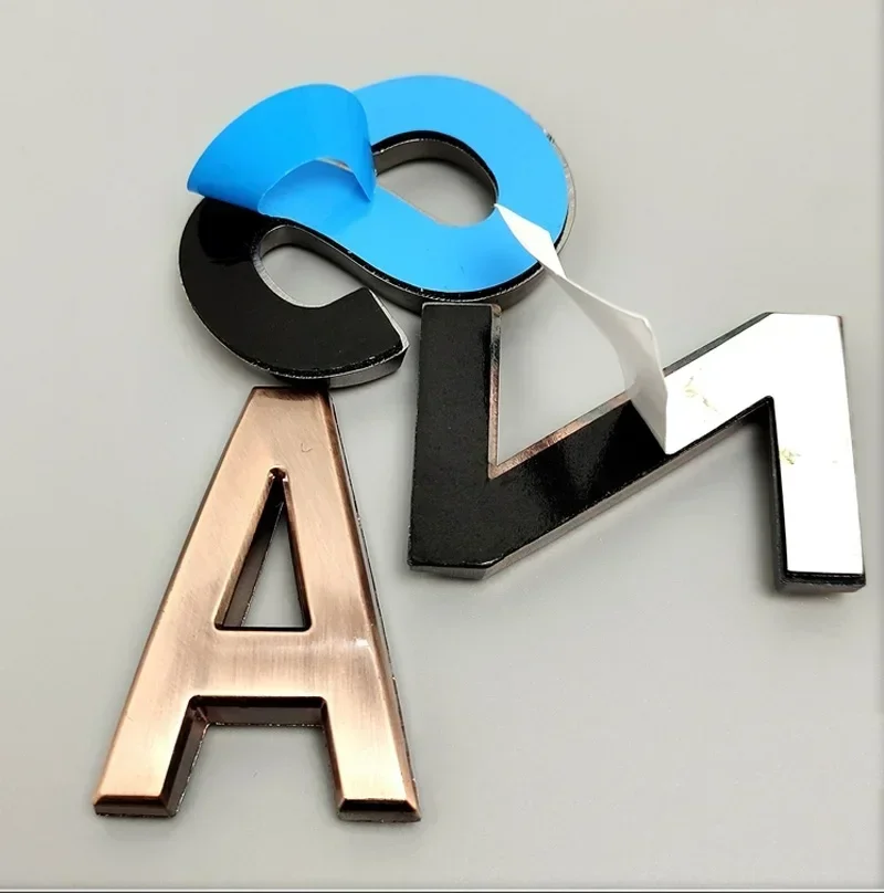 Adhesive House Numbers Placard English Letters 50-70mm For Outdoor Hotel Door Home Exterior