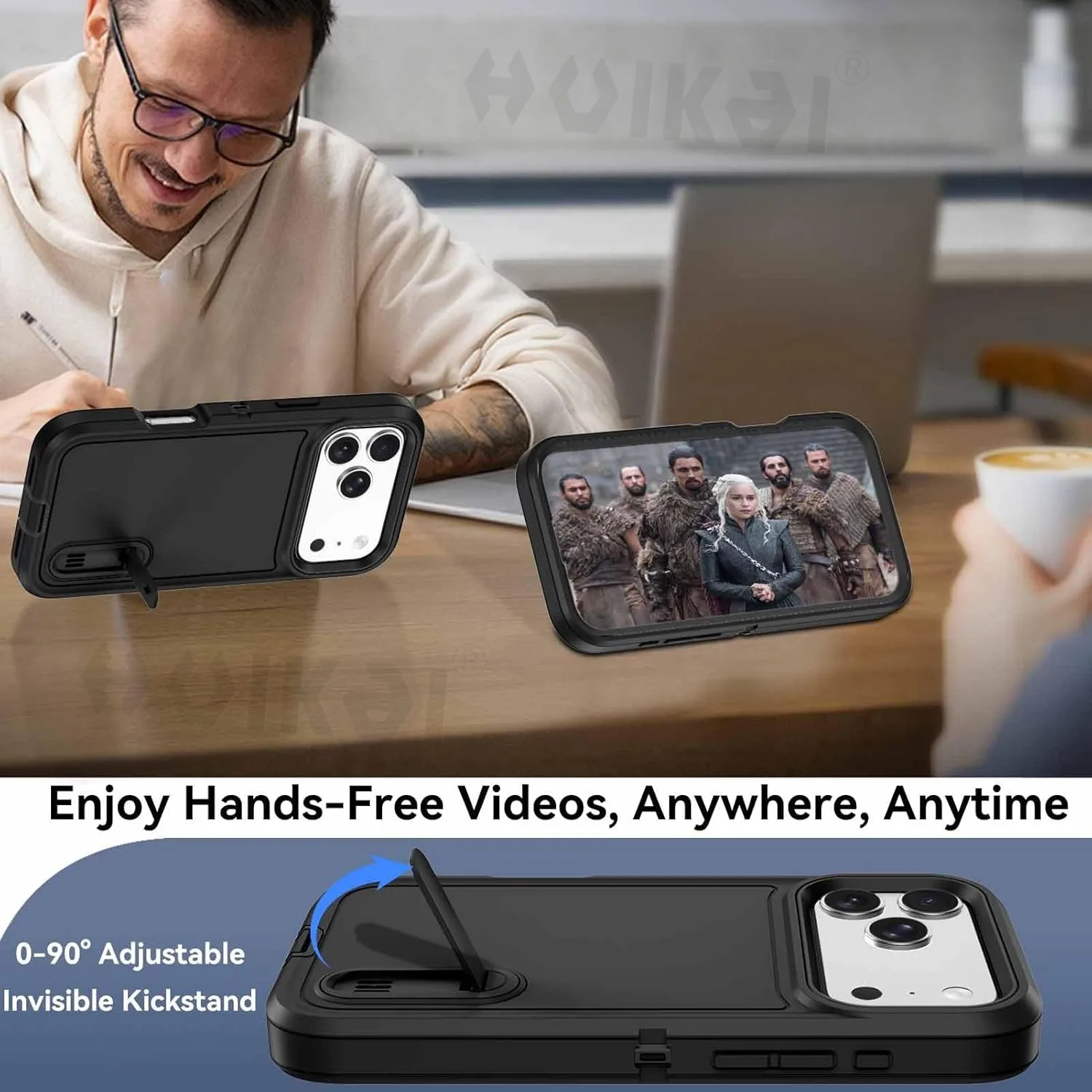 Heavy Duty Shock Absorption Full Body Protective Silicone Rubber Phone Case