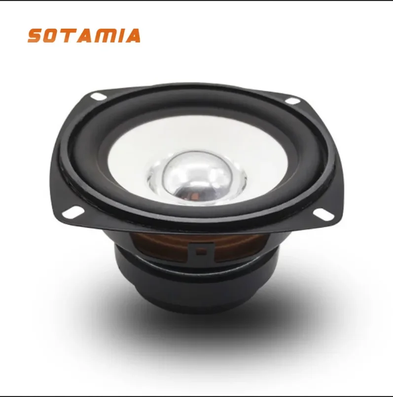SOTAMIA 1Pc 4 인치 105mm 전체 범위 사운드 스피커 드라이버 종이 콘 6 옴 15W DIY 멀티미디어 음악 Pc 스피커 홈 스피커