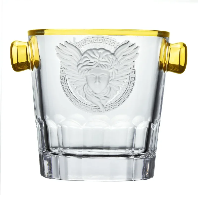 Beer glass ice pail Modern ice pail Fruit Champagne Home outdoor personalized thickened transparent storage