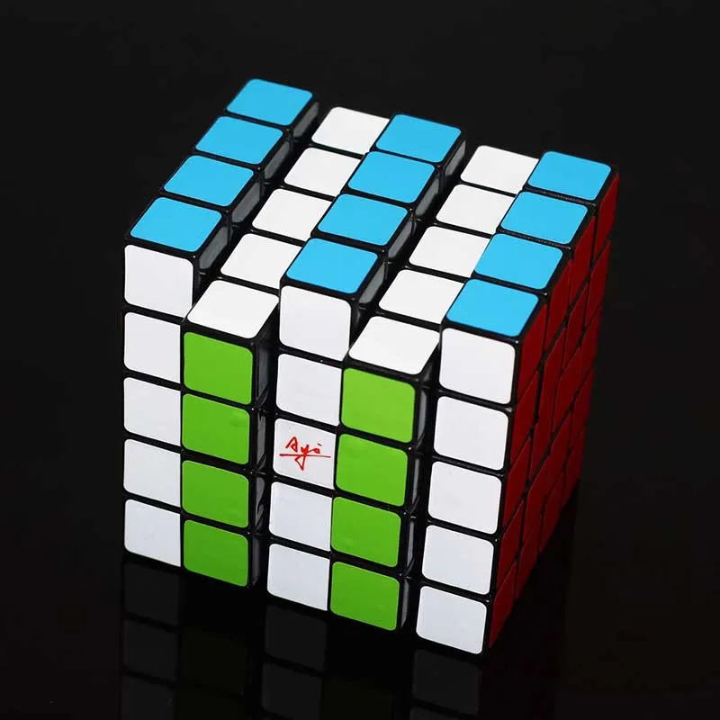 Ayi's Toy 5x5x4 Full Function Cuboid Twisty Puzzle Black White Ice Blue Body Limited Version Magic Teenager Adult Toy Brain 5