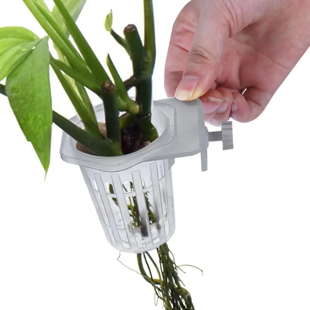 Description Picture 4 of item2pcs Fish Tank Planting Cup Hydroponic Support Basket Water Grass Aquatic Plant Holder Flower Pot Hanging Aquarium Accessories
