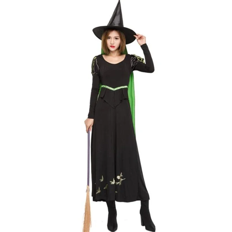 

Deluxe Womens Sexy Witch Costume Halloween Party Cosplay Clothing