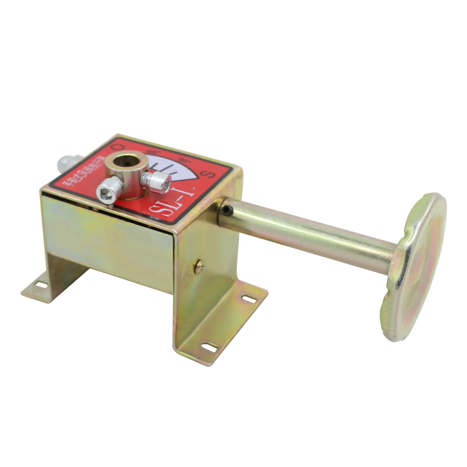 1pc Aperture 14mm manual worm gear actuator for air volume/galvanized air volume control valve stainless steel galvanized handle